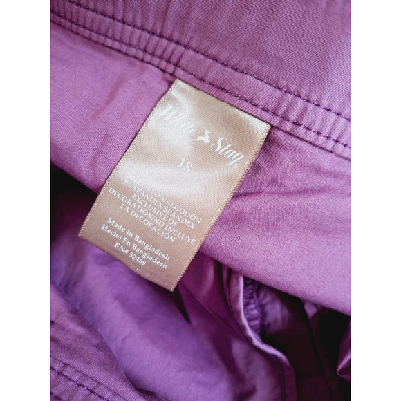 White Stag classic drawstring Skirt skort Size 18 Purple - Picture 3 of 4